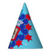 90歳の誕生日パーソナライズされた写真スター名hat パーティーハット (右)