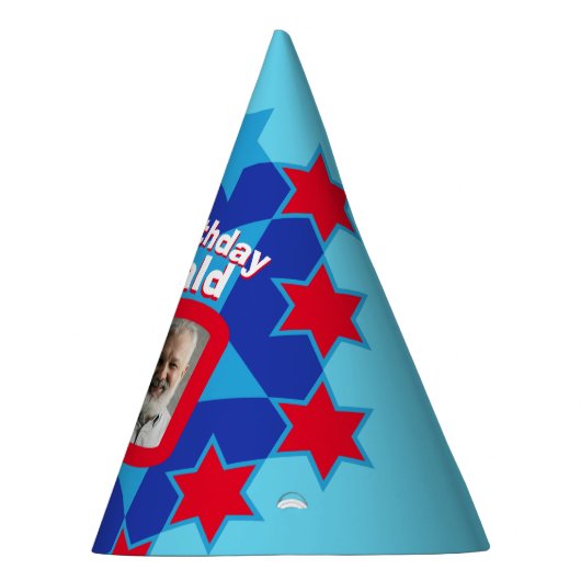 90歳の誕生日パーソナライズされた写真スター名hat パーティーハット (右)