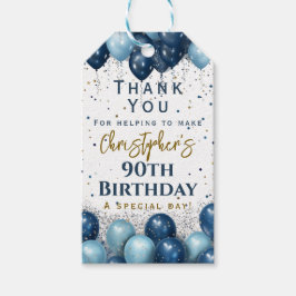 90歳の誕生日パーティーお礼 ギフトタグ