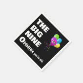 90歳の誕生日パーティーが古いユーモア スタンダードカクテルナプキン (角)