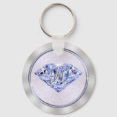 90歳の誕生日パーティーが彼女パーソナライズされたに好意を キーホルダー (裏面)