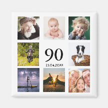 90歳の誕生日パーティーの写真コラージュ 保存日