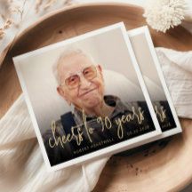90歳の誕生日パーティーの写真乾杯ゴールドスクリプト