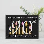 90歳の誕生日パーティーの招待テンプレート 招待状 (スタンド正面)