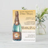 90歳の誕生日パーティーの招待状(山グラデーション形) 招待状 (スタンド正面)