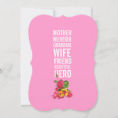 90歳の誕生日パーティーの招待-母さんは英雄 招待状 (正面)