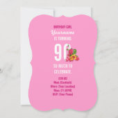 90歳の誕生日パーティーの招待-母さんは英雄 招待状 (裏面)