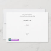 90歳の誕生日パーティー招待状 招待状 (裏面)