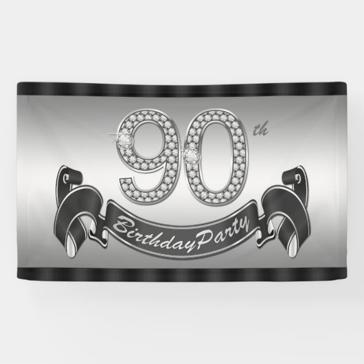 90歳の誕生日パーティー 横断幕 (横)