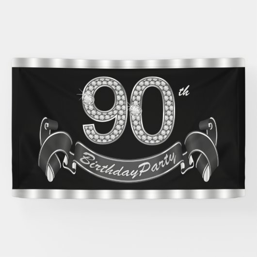 90歳の誕生日パーティー 横断幕 (横)