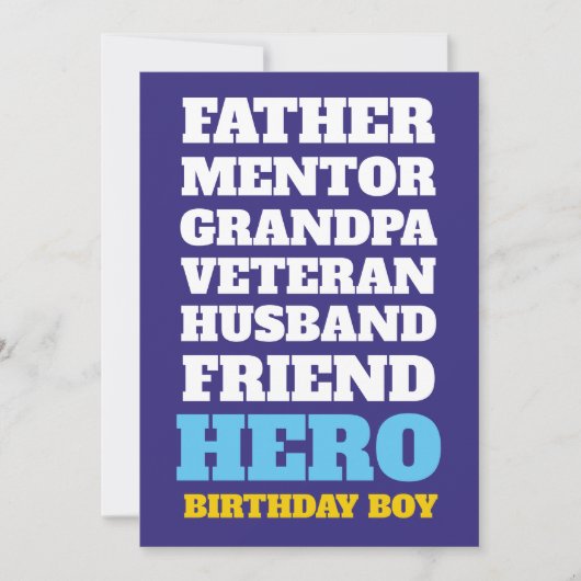 90歳の誕生日ヒーローパーティー招待状 招待状 (正面)