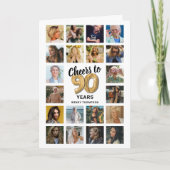 90歳の誕生日フォトコラージュカード 招待状 (正面)