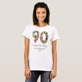 90歳の誕生日フォトコラージュTシャツ Tシャツ (正面フル)