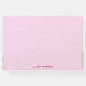 90歳の誕生日フォトスターピンク・オレンジ・ゲストブック ゲストブック (裏面)