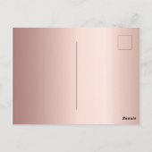 90歳の誕生日ブルゴーニュフローラバラ金ゴールド ポストカード (裏面)