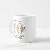 90歳の誕生日プレゼントにぴったり コーヒーマグカップ (正面左)