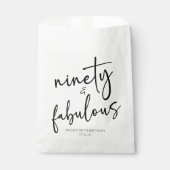 90歳の誕生日ミニマルパーティー フェイバーバッグ (正面)