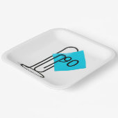 90歳の誕生日リマインダー ノートを紙クリップに ペーパープレート (傾斜あり)