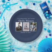 90歳の誕生日写真プレート ペーパープレート (パーティー)