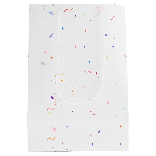 90歳の誕生日風船付き中型ギフトバッグ 猫 ミディアムペーパーバッグ (裏面)