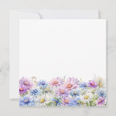 90歳の誕生日9月生まれの花スクエア 招待状 (裏面)