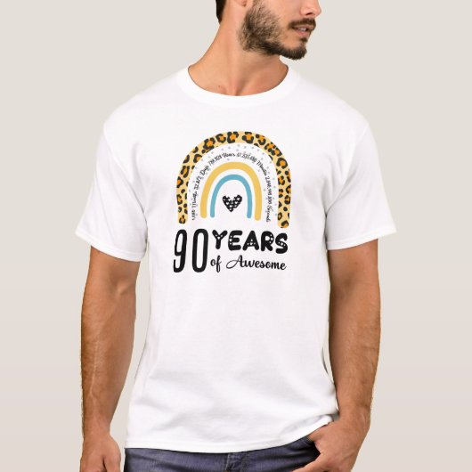 90歳の誕生日90歳の誕生日おめでとう90歳の誕生日 Tシャツ (正面)