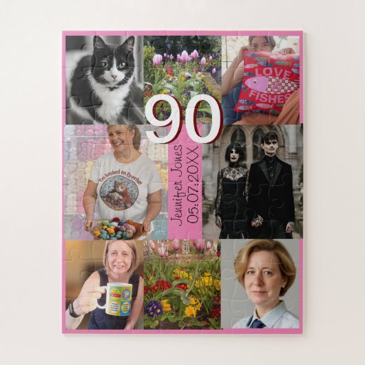 90歳の誕生日90歳990番目の贈り物 ジグソーパズル (縦)