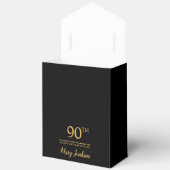 90歳の誕生日 ゴールドラメ ありがとう フェイバーボックス (見開き)