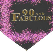 90歳の誕生日 ショートテーブルランナー (コーナー)