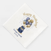 90歳の誕生日 ネイビーブルーのバルーンケーキ (コーナー)