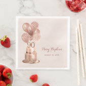 90歳の誕生日 ローズゴールドケーキ (インサイチュ)