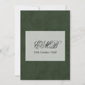 90歳の誕生日 ローズ パーソナル モノグラム 誕生日 招待状 (裏面)