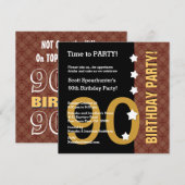 90歳の誕生日 面白い まだまだこれから！Z90C 招待状 (正面/裏面)