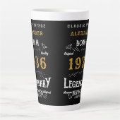 90歳の誕生日 1936年 レジェンダリーレトロ カフェラテマグ (正面)