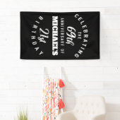 90歳の誕生日、90歳パーソナライズされた、誕生日 横断幕 (インサイチュ)