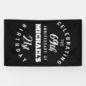 90歳の誕生日、90歳パーソナライズされた、誕生日 横断幕 (横)