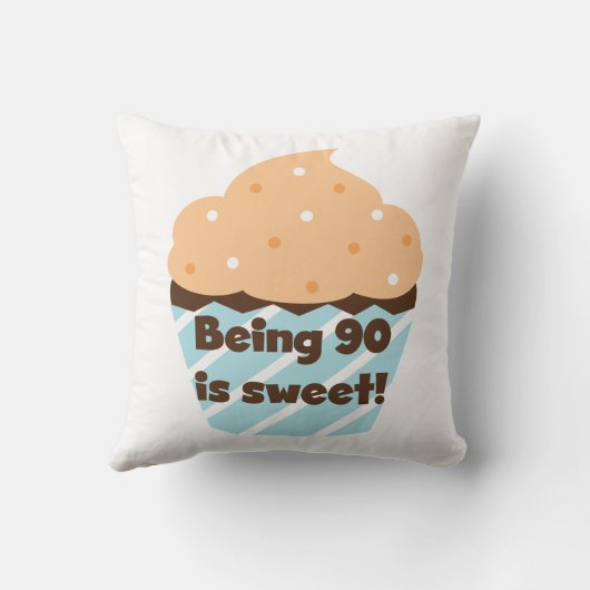 90歳は甘い誕生日Tシャツとプレゼント クッション (裏面)