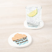 90歳は甘い誕生日Tシャツとプレゼント コースター (側面)