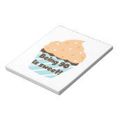 90歳は甘い誕生日Tシャツとプレゼント ノートパッド (回転)