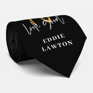 90歳を良い誕生日に見せる金ゴールド ネクタイ