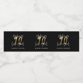 90歳を良い誕生日に見せる金ゴールド ペットボトルラベル (シングルラベル)