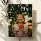 90歳エレガントの誕生日パーティー 招待状