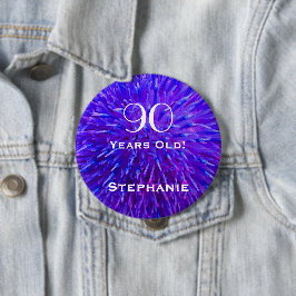 90歳パープルパーソナライズされた抽象芸術ボタン 缶バッジ