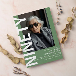 90歳モダンの誕生日パーティー 招待状