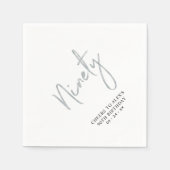 90歳モダン誕生日パーティーへの応援 スタンダードカクテルナプキン (正面)