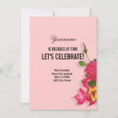 90歳誕生日パーティーの招待- 90歳の若さ 招待状 (裏面)