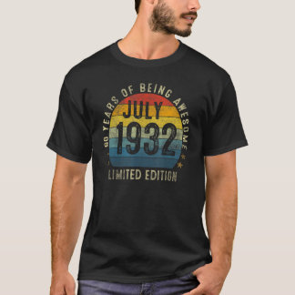 90歳1932年7月90誕生日 Tシャツ