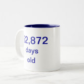 90歳 ツートーンマグカップ (正面左)