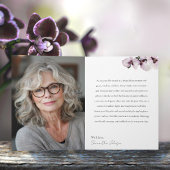 90歳 & ファビュラス オーキッド フォト バースデー グリーティング カード