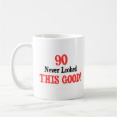 90決してよいこれを見ませんでした! コーヒーマグカップ (左)